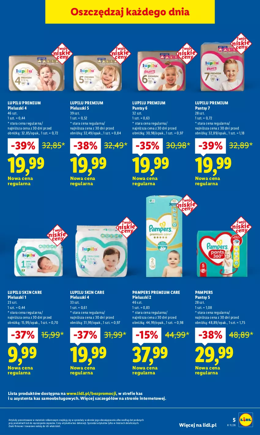 Gazetka promocyjna Lidl - Rewolucja cenowa! - ważna 01.03 do 31.03.2026 - strona 5 - produkty: Pampers
