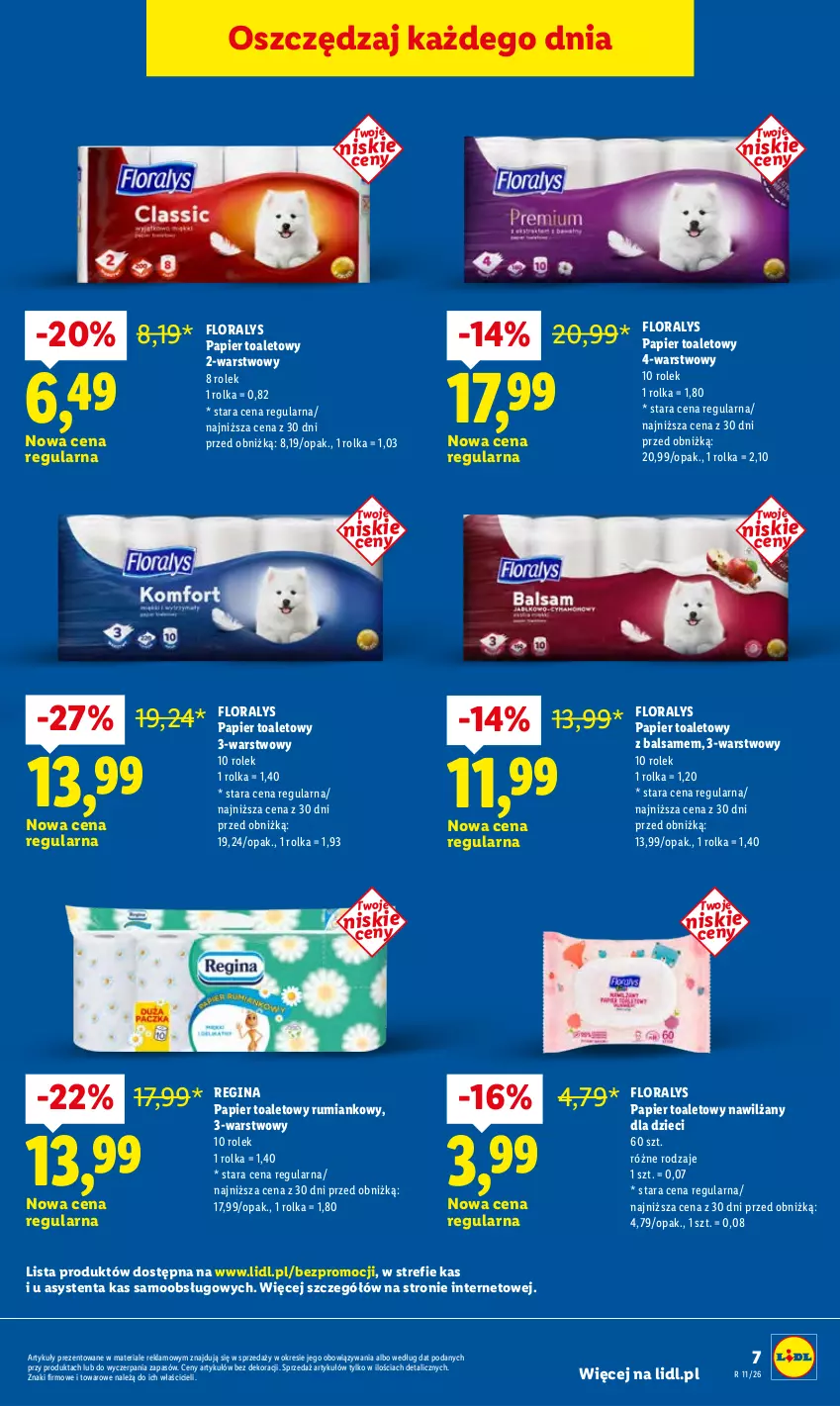Gazetka promocyjna Lidl - Rewolucja cenowa! - ważna 01.03 do 31.03.2026 - strona 7 - produkty: Dzieci, Flora, Gin, Papier, Papier toaletowy, Rum