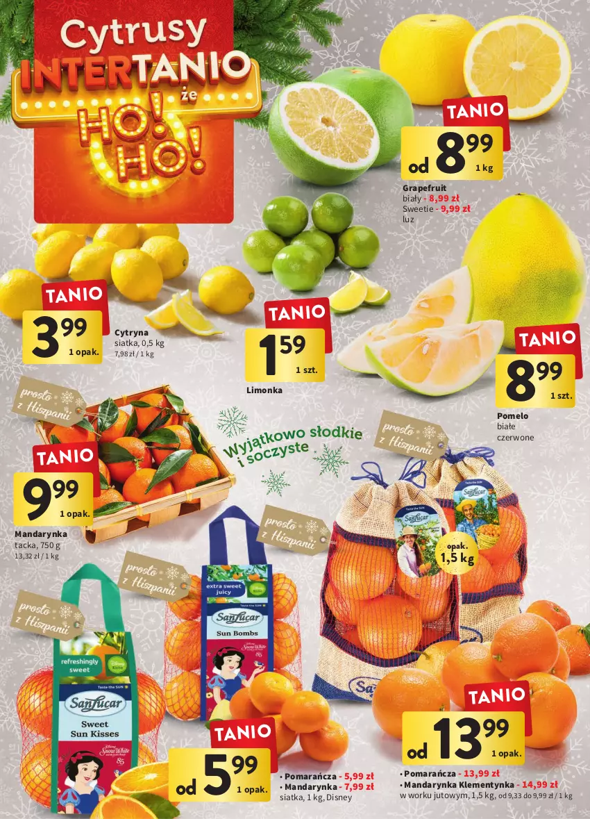 Gazetka promocyjna Intermarche - Gazetka Intermarche - ważna 01.12 do 07.12.2022 - strona 16 - produkty: Disney, Gra, Limonka, Pomelo, Siatka