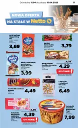 Gazetka promocyjna Netto - Artykuły spożywcze - Gazetka - ważna od 15.04 do 15.04.2023 - strona 17 - produkty: Ciastka, Jutrzenka, Tago, Wafle, Herbatniki, Rurki, Fa