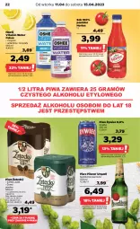 Gazetka promocyjna Netto - Artykuły spożywcze - Gazetka - ważna od 15.04 do 15.04.2023 - strona 22 - produkty: Piwa, Piwo, Sok, Gra, Pilsner Urquell, Oshee, Napój, Magnez, Hortex