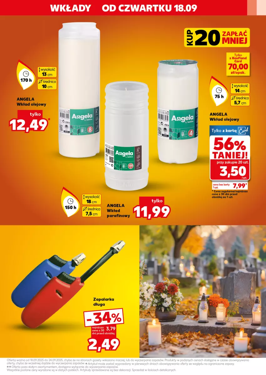Gazetka promocyjna Kaufland - Kaufland - ważna 18.09 do 24.09.2025 - strona 11 - produkty: Olej, Sok, Wkład olejowy, Zapalarka
