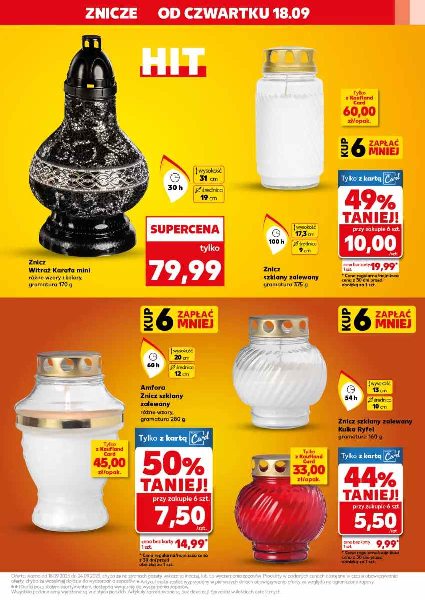 Gazetka promocyjna Kaufland - Kaufland - ważna 18.09 do 24.09.2025 - strona 3 - produkty: Fa, Gra, Rama, Sok, Znicz