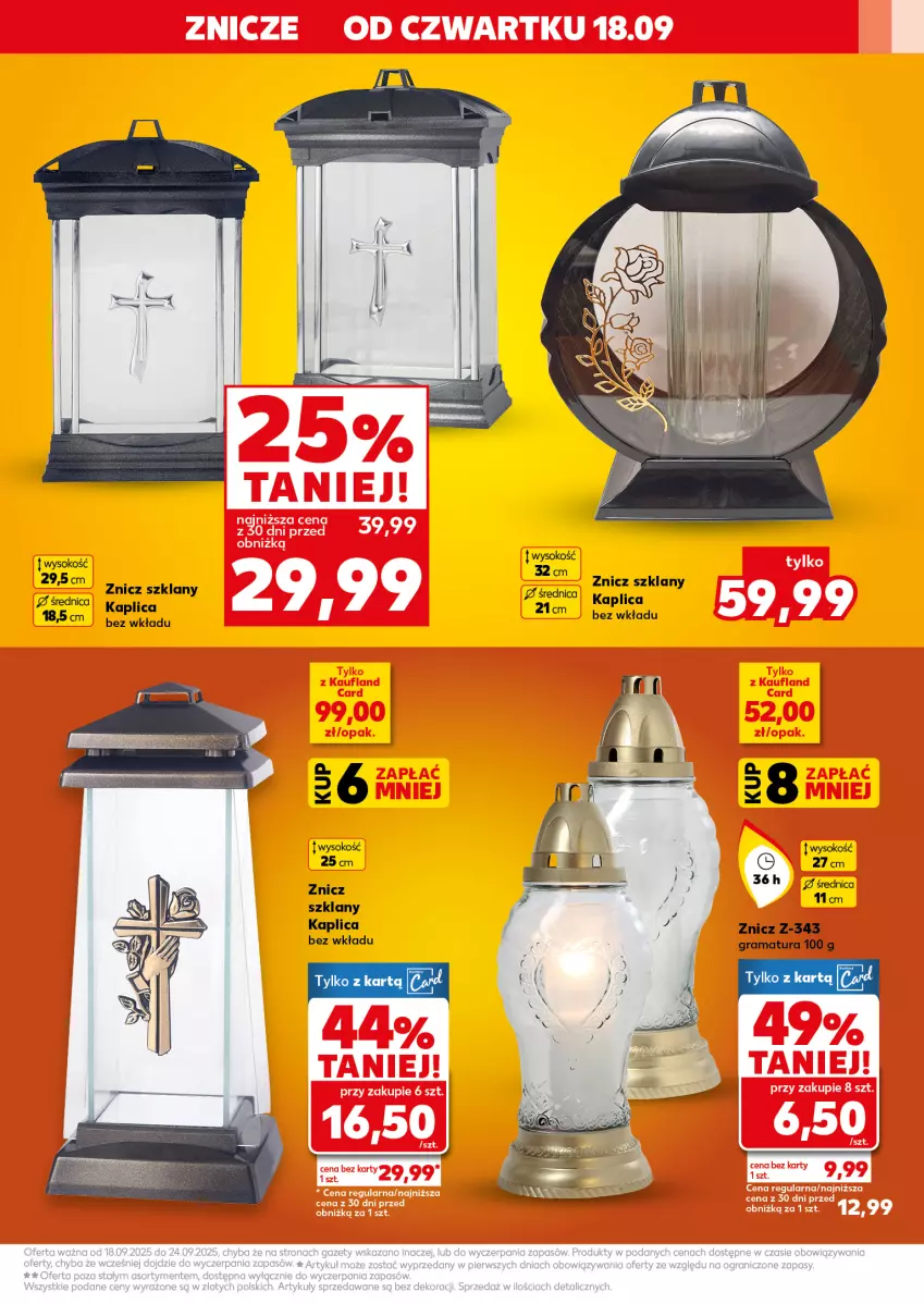 Gazetka promocyjna Kaufland - Kaufland - ważna 18.09 do 24.09.2025 - strona 7 - produkty: Gra, Rama, Sok, Znicz