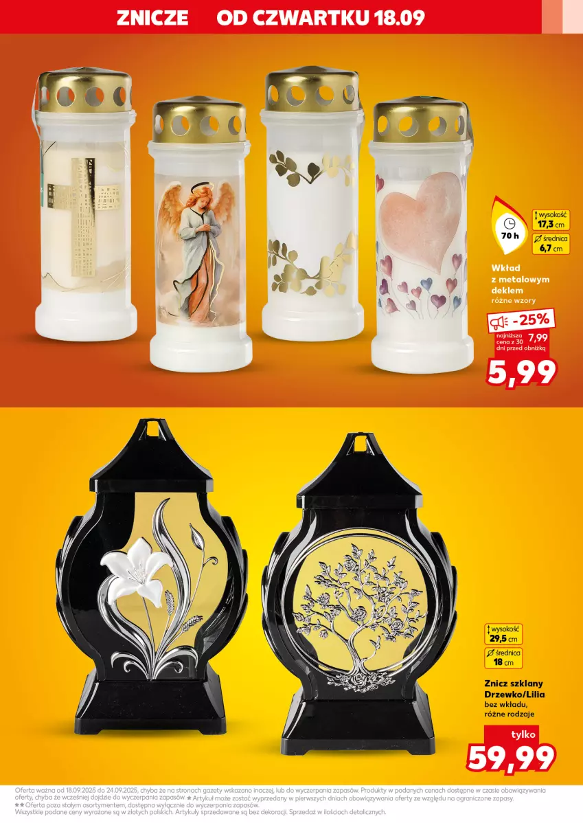 Gazetka promocyjna Kaufland - Kaufland - ważna 18.09 do 24.09.2025 - strona 9 - produkty: Sok, Znicz