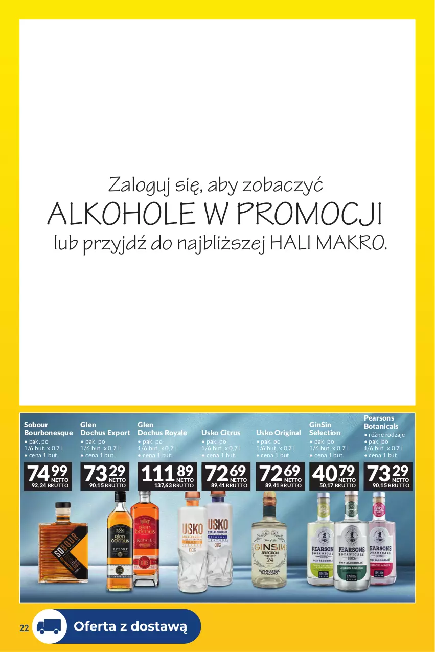 Gazetka promocyjna Makro - Dostawy dla gastronomii - ważna 01.11 do 30.11.2026 - strona 22 - produkty: Alkohole, Bourbon, Gin, JBL, Mus, Napój, Napój bezalkoholowy, Por, Wino, Wino bezalkoholowe, Wino musujące