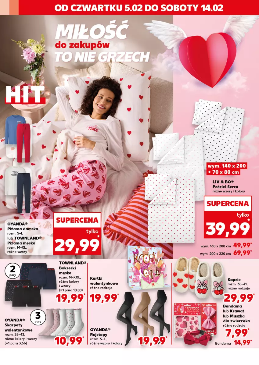 Gazetka promocyjna Kaufland - Mocny Start - ważna 09.02 do 10.02.2026 - strona 14 - produkty: Bokserki, Kapcie, Karp, Mus, Piżama, Pościel, Rajstopy, Ser, Top