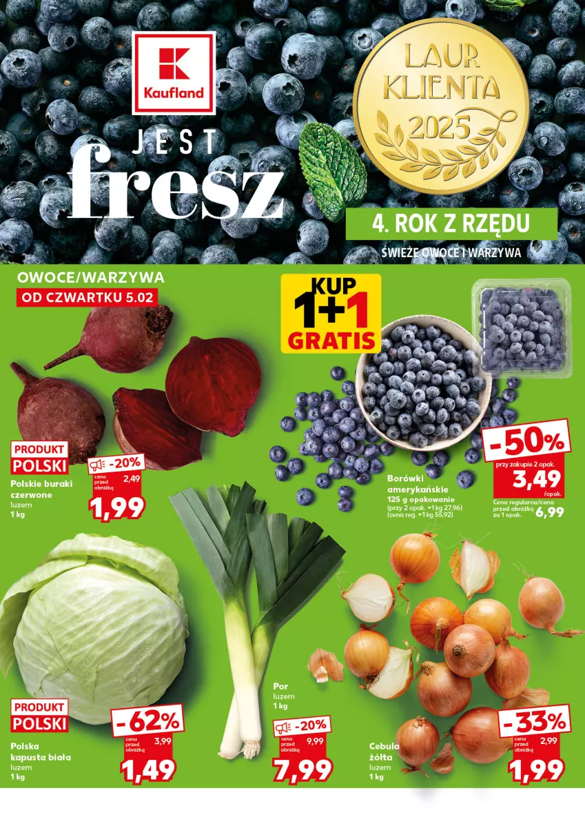 Gazetka promocyjna Kaufland - Mocny Start - ważna 09.02 do 10.02.2026 - strona 16 - produkty: Buraki, Owoce, Por, Warzywa