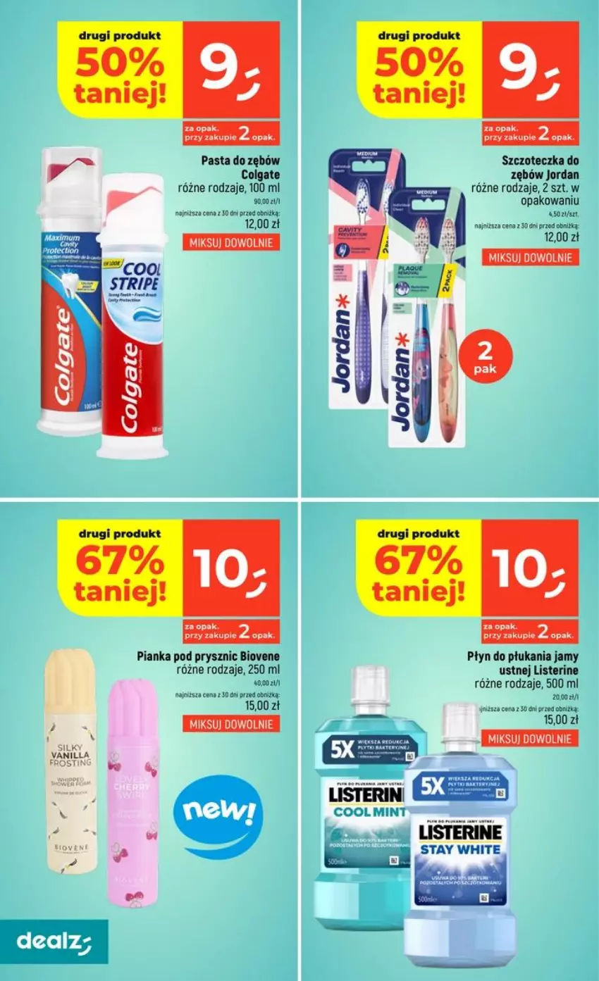 Gazetka promocyjna Dealz - NOWA GAZETKA - ważna 06.08 do 12.08.2026 - strona 26 - produkty: Colgate, Fa, LG, Listerine, Pasta do zębów, Pianka pod prysznic, Płyn do płukania, Płyn do płukania jamy ustnej, Szczoteczka, Szczoteczka do zębów