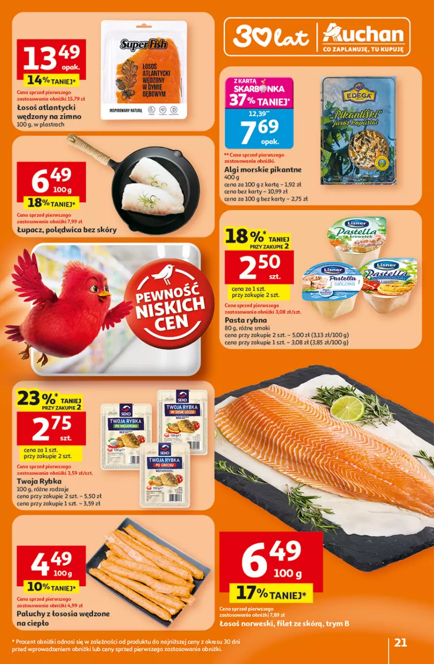 Gazetka promocyjna Auchan - 30 Lat Hipermarket - ważna 15.01 do 21.01.2026 - strona 21 - produkty: LG, Polędwica, Sos
