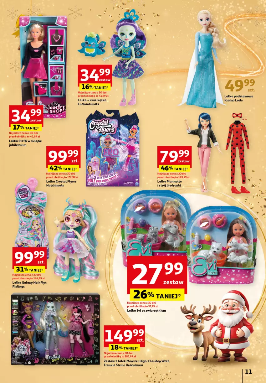 Gazetka promocyjna Auchan - Katalog Zabawki Zaczarowane Święta Hipermarket - ważna 07.11 do 27.11.2024 - strona 11 - produkty: Enchantimals, Gala, Hatchimals, Lalka, Laur