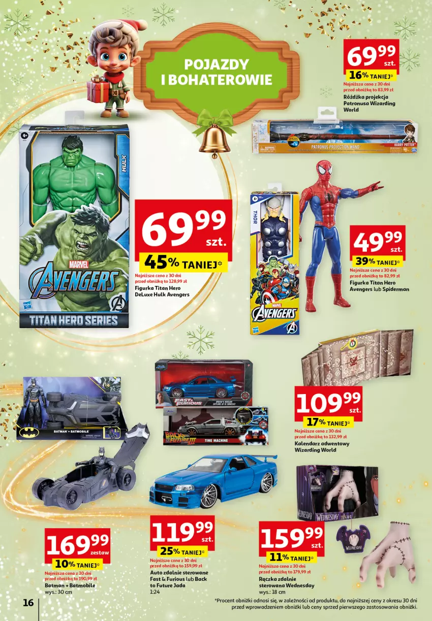 Gazetka promocyjna Auchan - Katalog Zabawki Zaczarowane Święta Hipermarket - ważna 07.11 do 27.11.2024 - strona 16 - produkty: Avengers, Fa, Kalendarz, Kalendarz adwentowy, Mobil, Spiderman