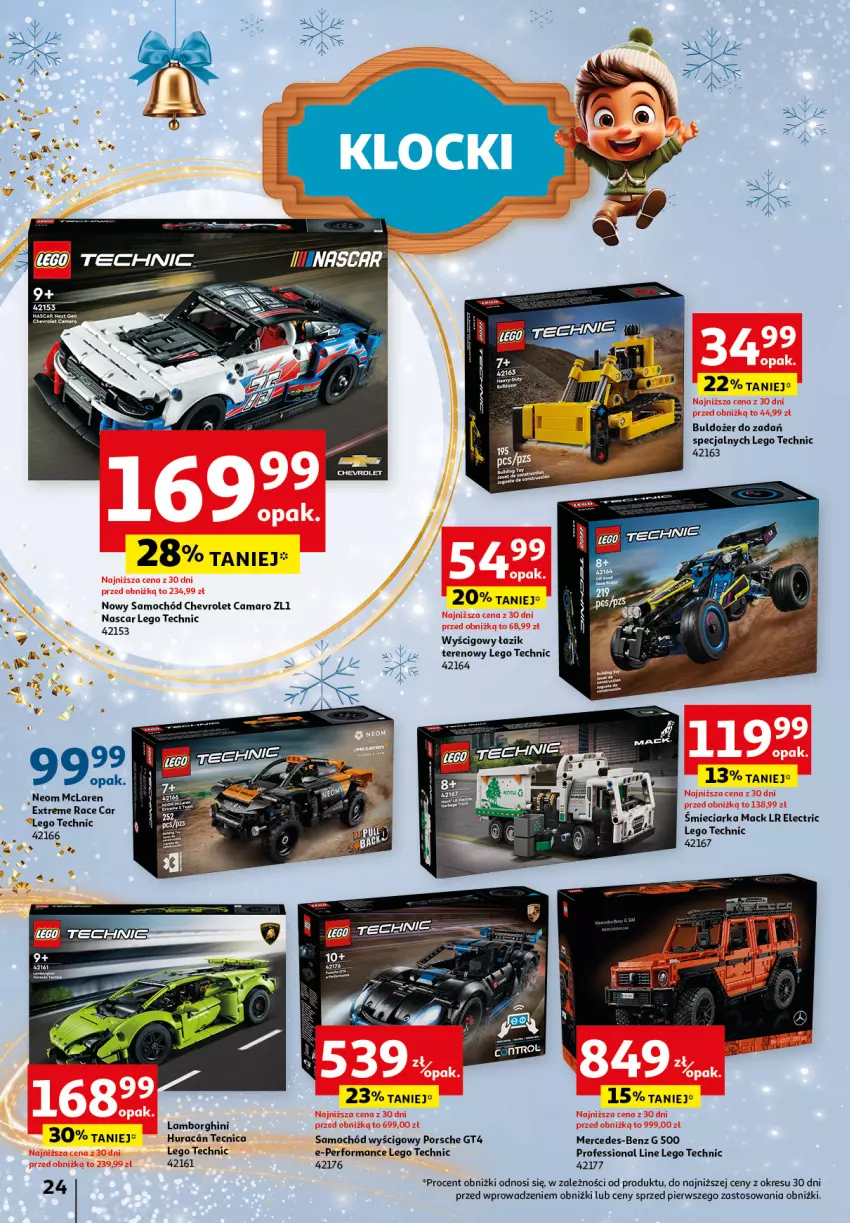 Gazetka promocyjna Auchan - Katalog Zabawki Zaczarowane Święta Hipermarket - ważna 07.11 do 27.11.2024 - strona 24 - produkty: Buldożer, LEGO, LEGO Technic, Por, Samochód