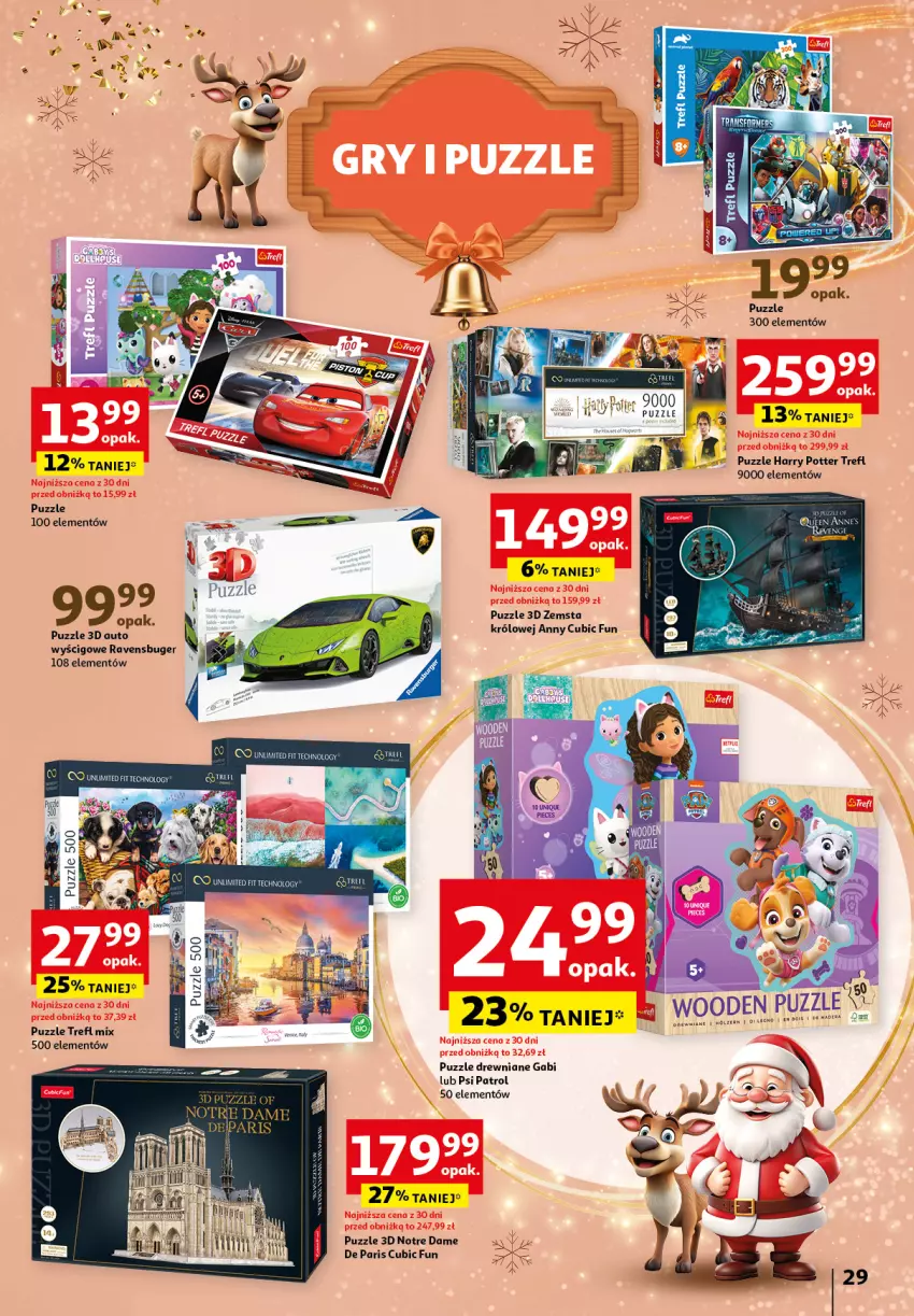 Gazetka promocyjna Auchan - Katalog Zabawki Zaczarowane Święta Hipermarket - ważna 07.11 do 27.11.2024 - strona 29 - produkty: BIC, Harry Potter, Psi Patrol, Puzzle