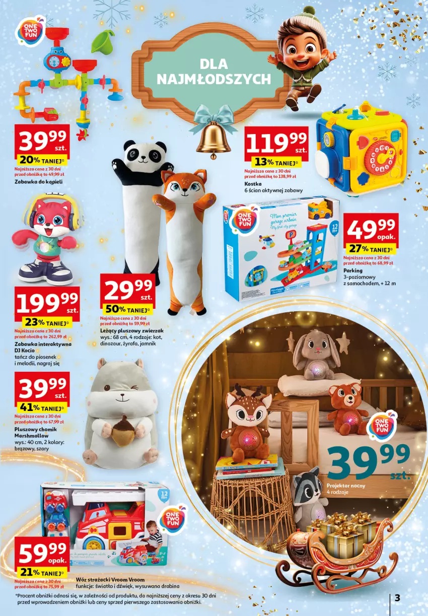 Gazetka promocyjna Auchan - Katalog Zabawki Zaczarowane Święta Hipermarket - ważna 07.11 do 27.11.2024 - strona 3 - produkty: Dinozaur, Drabina, Fa, Gra, Koc, Mars, Tera, Wóz strażacki, Zabawka