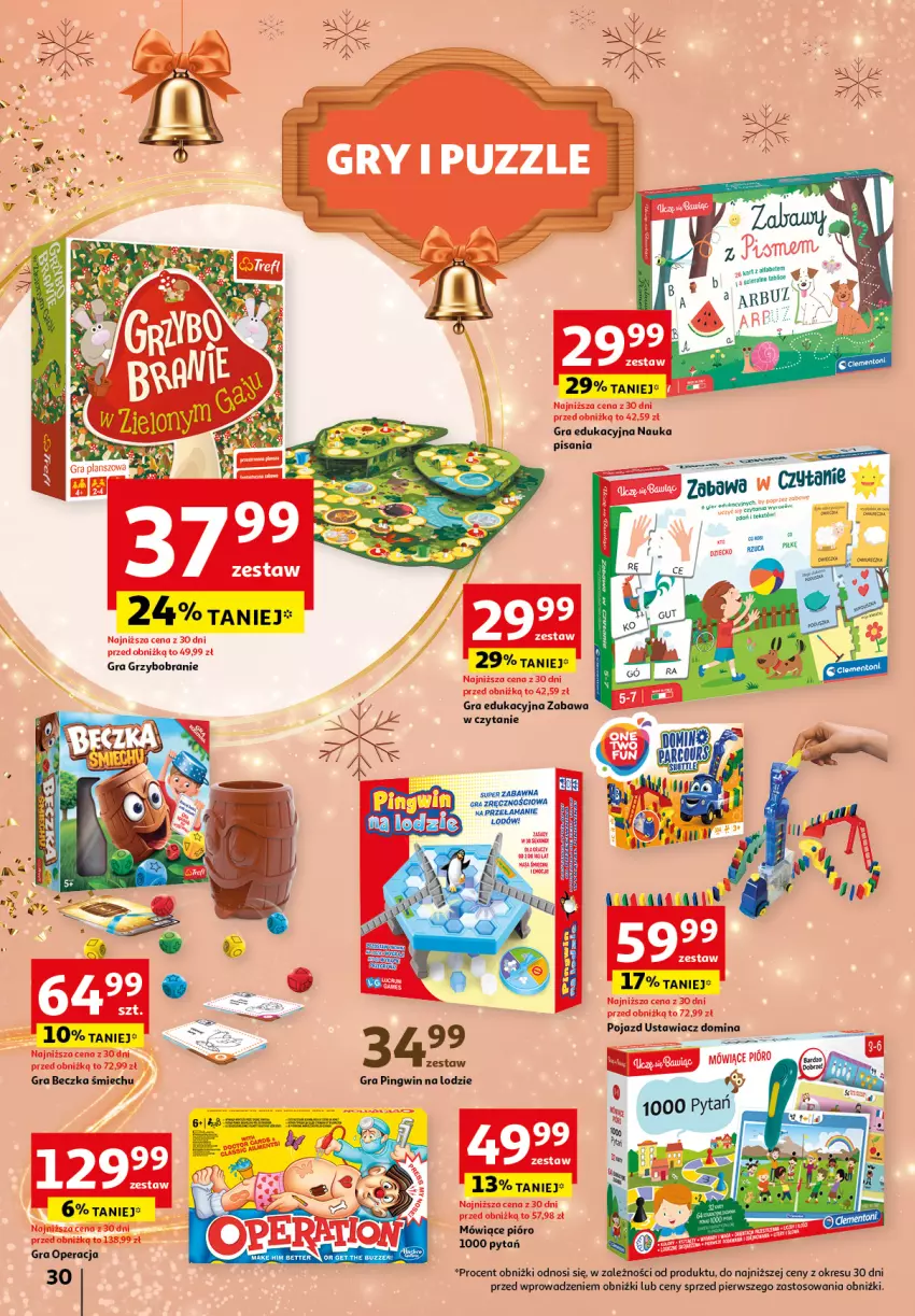 Gazetka promocyjna Auchan - Katalog Zabawki Zaczarowane Święta Hipermarket - ważna 07.11 do 27.11.2024 - strona 30 - produkty: Gra, Pingwin