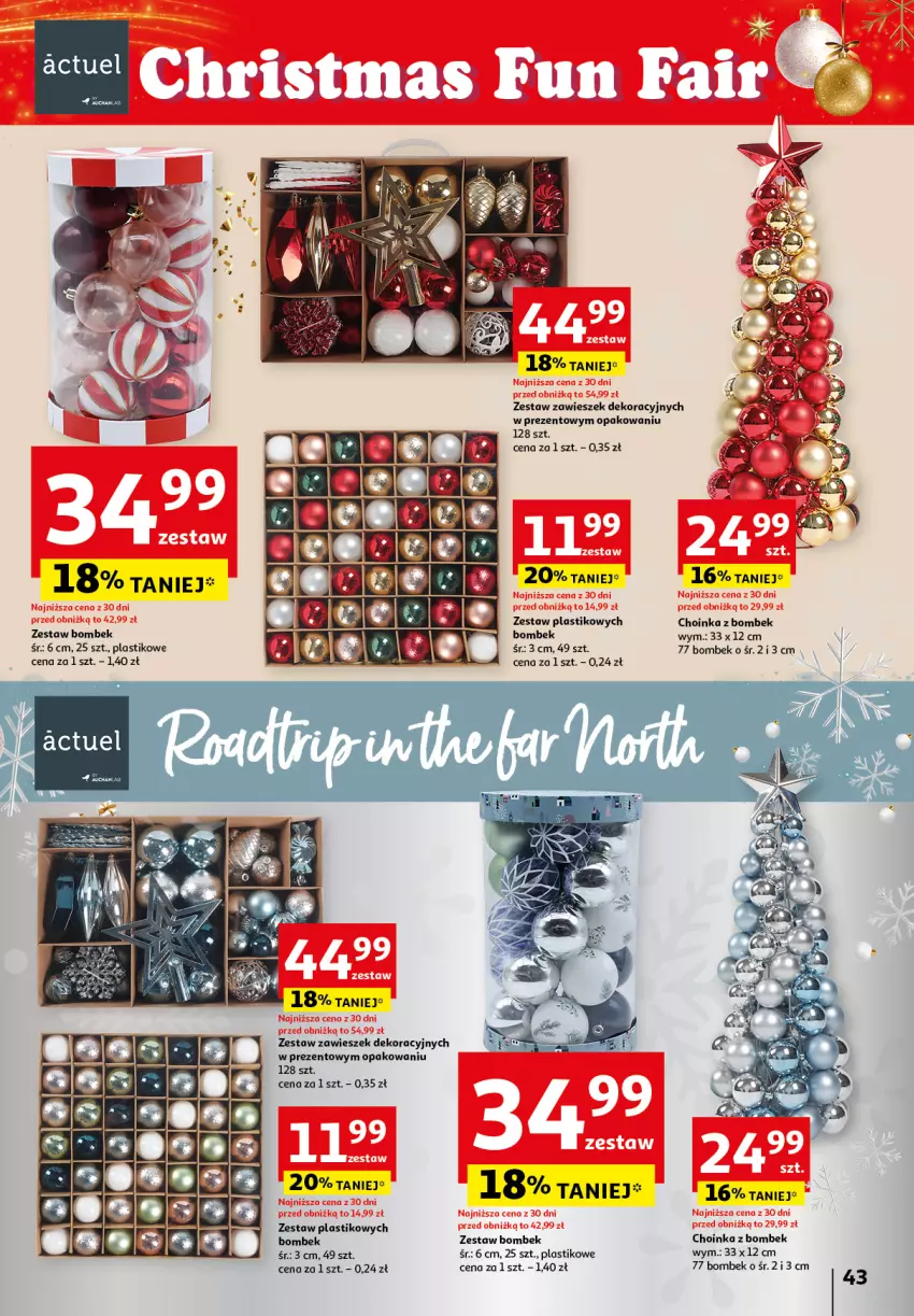 Gazetka promocyjna Auchan - Katalog Zabawki Zaczarowane Święta Hipermarket - ważna 07.11 do 27.11.2024 - strona 43 - produkty: Choinka, Inka, Zestaw bombek