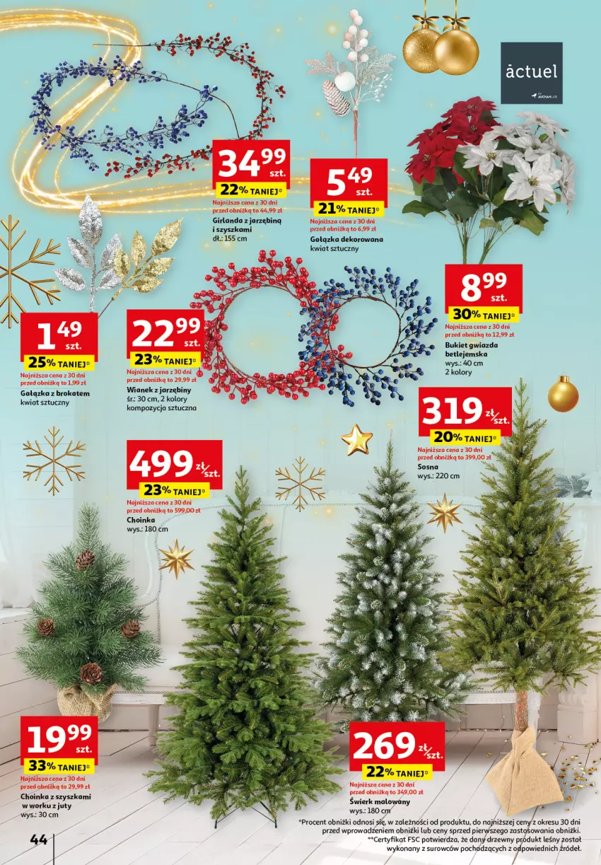 Gazetka promocyjna Auchan - Katalog Zabawki Zaczarowane Święta Hipermarket - ważna 07.11 do 27.11.2024 - strona 44 - produkty: Bukiet, Choinka, Girlanda, Gwiazda, Inka, Sos