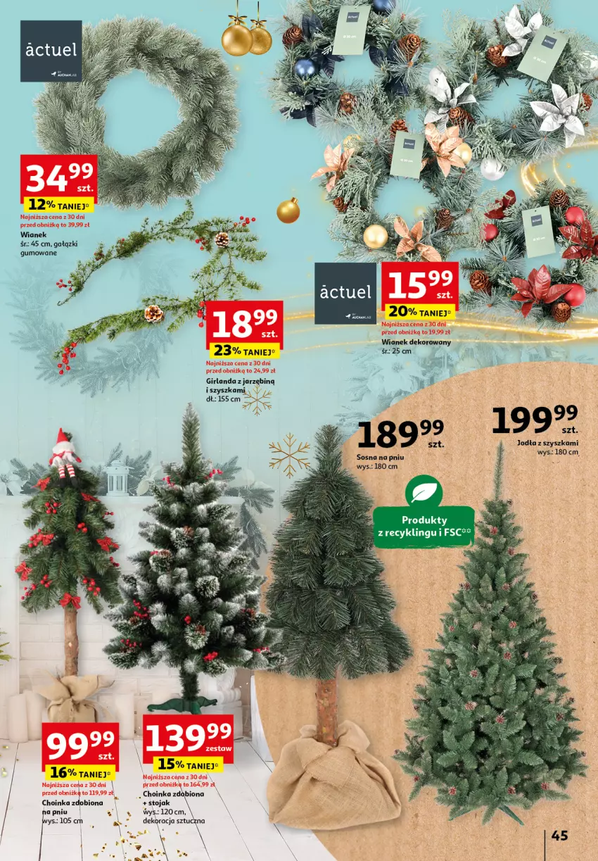 Gazetka promocyjna Auchan - Katalog Zabawki Zaczarowane Święta Hipermarket - ważna 07.11 do 27.11.2024 - strona 45 - produkty: Choinka, Girlanda, Inka, Sos, Stojak