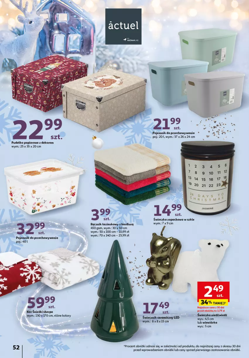 Gazetka promocyjna Auchan - Katalog Zabawki Zaczarowane Święta Hipermarket - ważna 07.11 do 27.11.2024 - strona 52 - produkty: Koc, Papier, Pojemnik, Pojemnik do przechowywania, Pudełko, Ręcznik