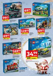 Gazetka promocyjna Auchan - Katalog Zabawki Zaczarowane Święta Hipermarket - Gazetka - ważna od 27.11 do 27.11.2024 - strona 21 - produkty: Helikopter, Por, Samochód, LEGO, Burger, Sport, LEGO City