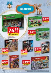 Gazetka promocyjna Auchan - Katalog Zabawki Zaczarowane Święta Hipermarket - Gazetka - ważna od 27.11 do 27.11.2024 - strona 22 - produkty: Minecraft, LEGO Minecraft, LEGO Ninjago, LEGO, Star Wars, LEGO Star Wars, Ogród