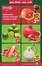 Gazetka promocyjna Aldi - Farmer ALDIK poleca świeże owoce i warzywa - Gazetka - ważna od 04.05 do 04.05.2024 - strona 3 - produkty: Warzywa, Gra, Granat, Warzywa i owoce, Limonka, Owoce, Kokos, Grejpfrut