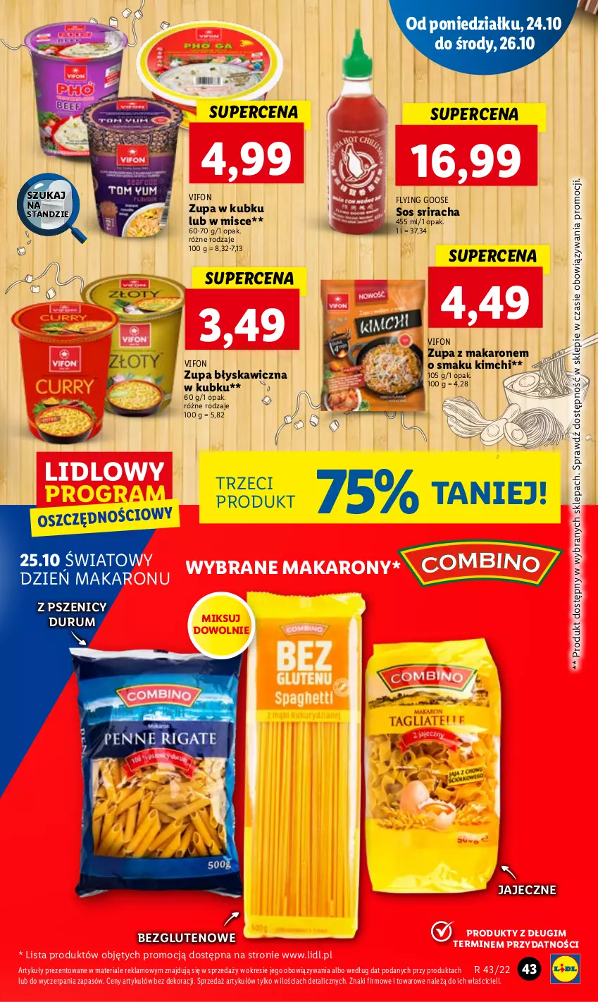 Gazetka promocyjna Lidl - GAZETKA - ważna 24.10 do 26.10.2022 - strona 47 - produkty: Makaron, Rum, Sos, Zupa