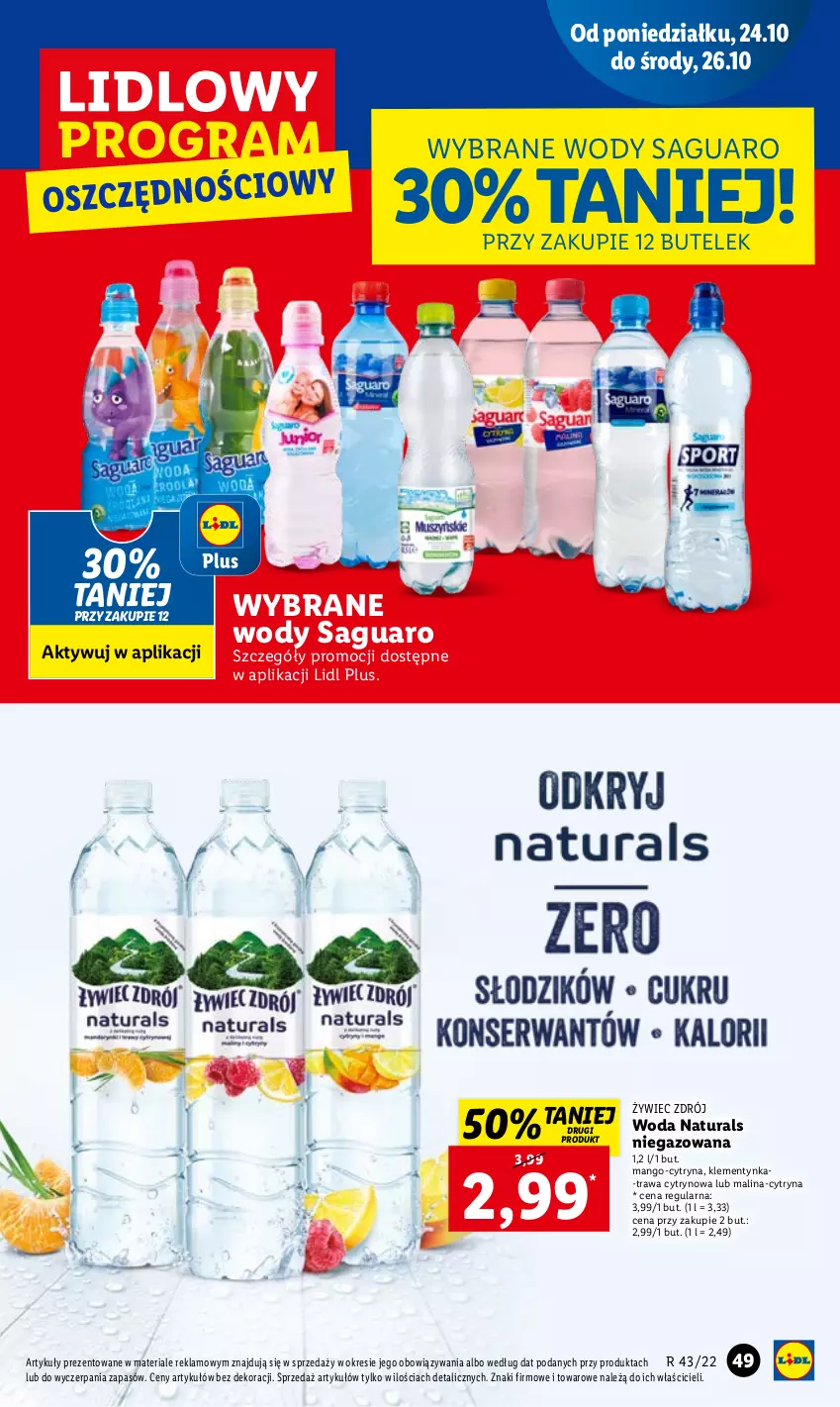 Gazetka promocyjna Lidl - GAZETKA - ważna 24.10 do 26.10.2022 - strona 53 - produkty: Mango, Woda