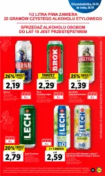 Gazetka promocyjna Lidl - GAZETKA - Gazetka - ważna od 26.10 do 26.10.2022 - strona 55 - produkty: Piwa, Gra, Kasztelan, Limonka, Harnaś, Mango, Lech Premium