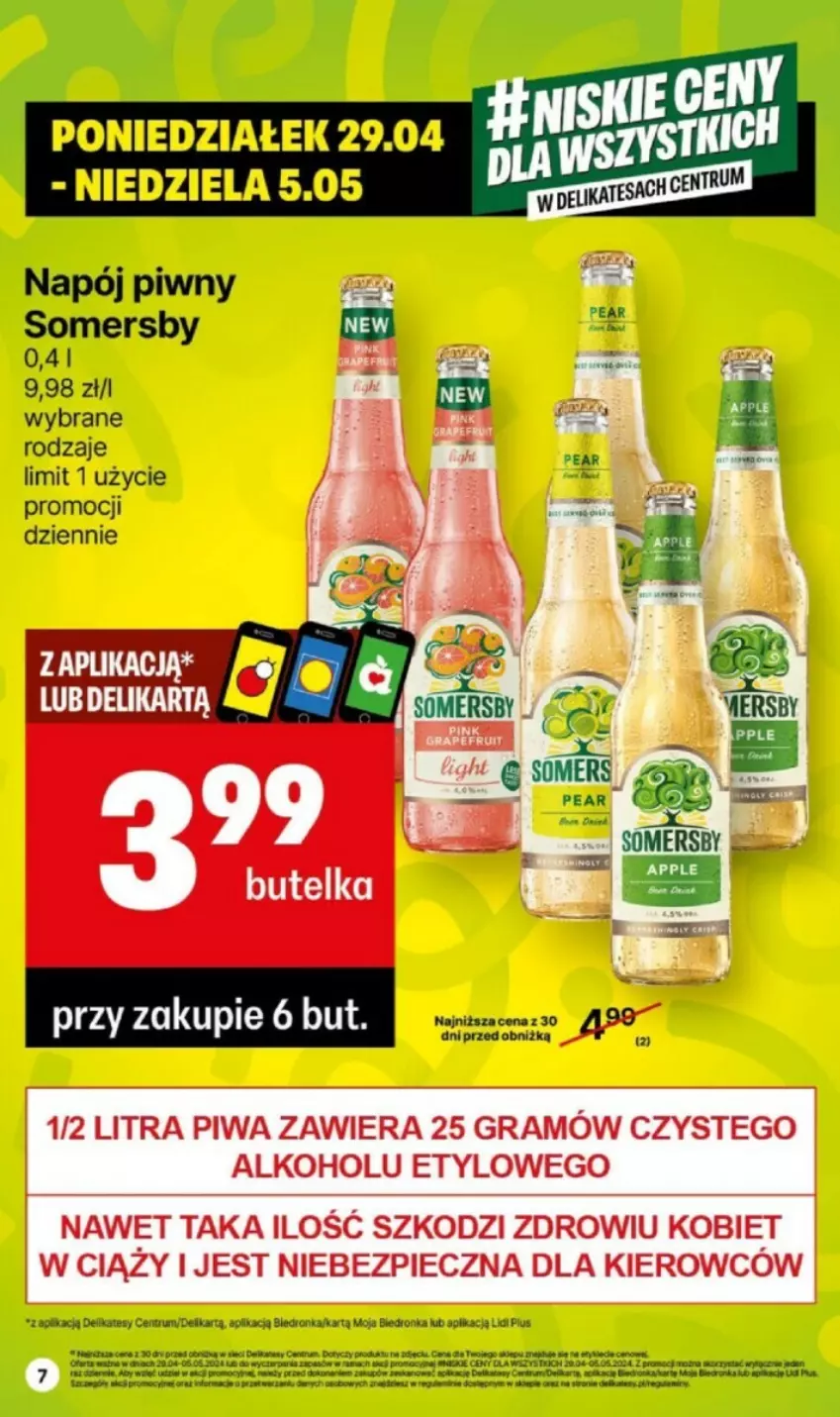 Gazetka promocyjna Delikatesy Centrum - ważna 29.04 do 05.05.2024 - strona 39 - produkty: Gra, Napój, Piec, Piwa, Rum, Somersby