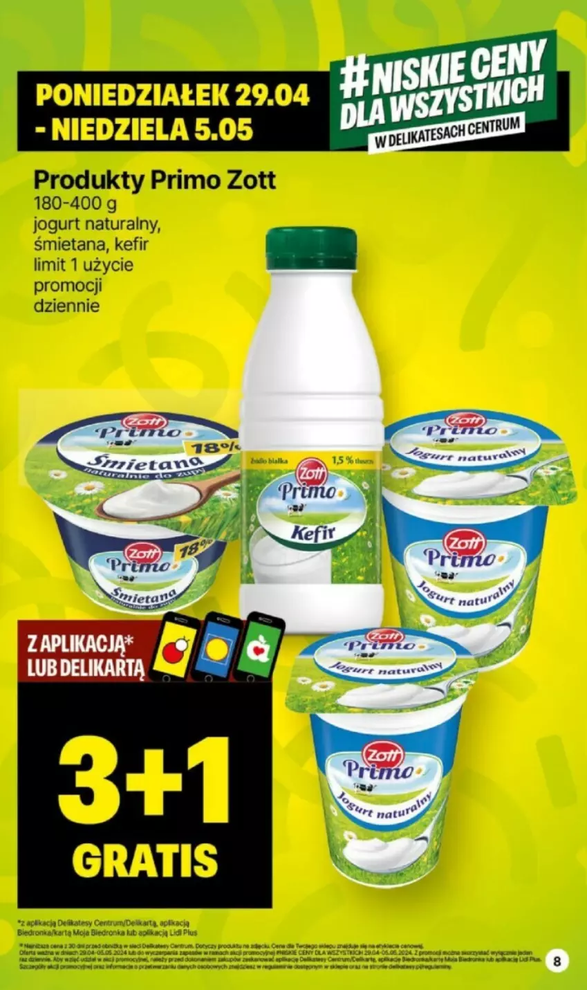 Gazetka promocyjna Delikatesy Centrum - ważna 29.04 do 05.05.2024 - strona 40 - produkty: Gra, Jogurt, Jogurt naturalny, Kefir, Rum, Zott