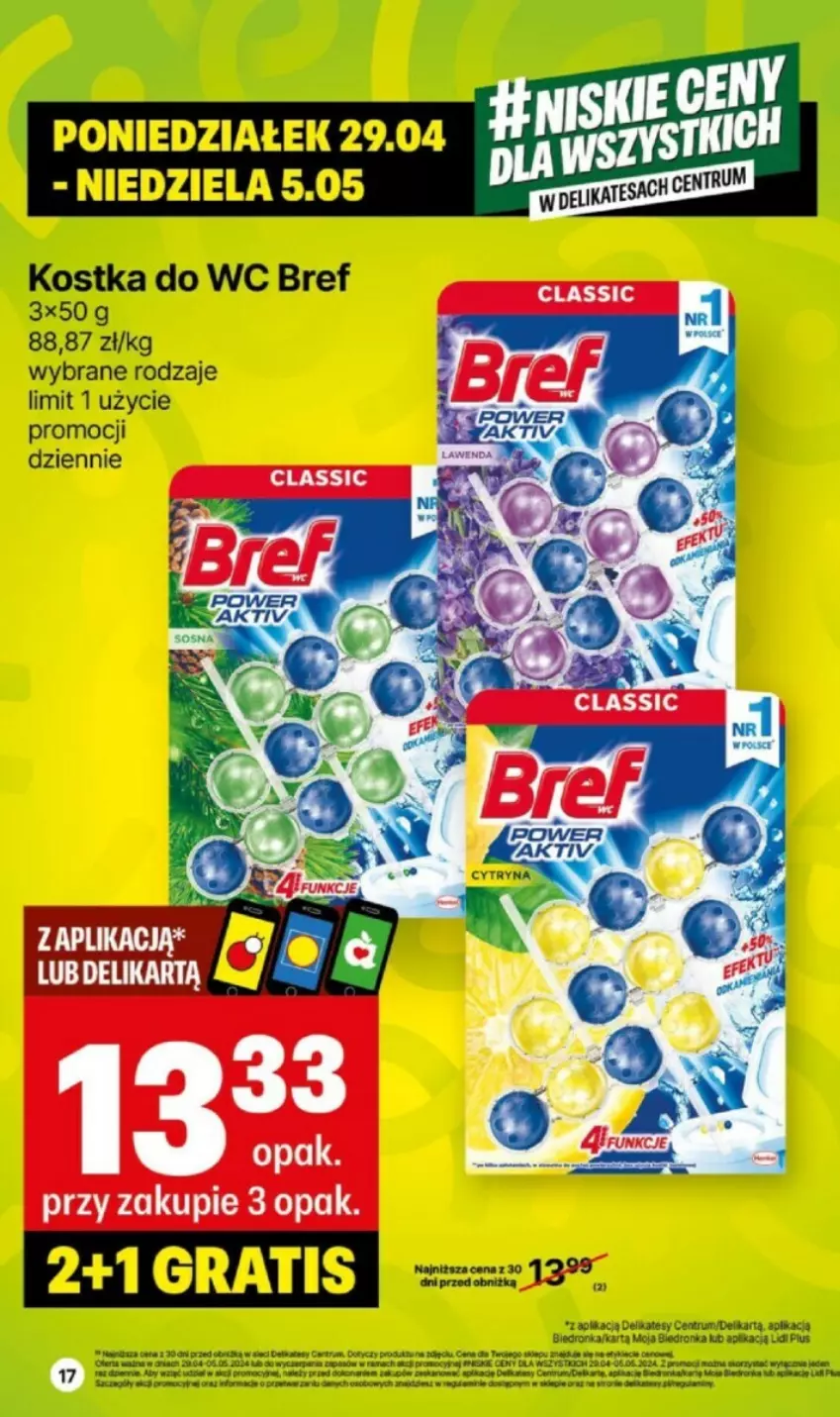 Gazetka promocyjna Delikatesy Centrum - ważna 29.04 do 05.05.2024 - strona 9 - produkty: Bref, Gra, Kostka do wc, Rama, Rum