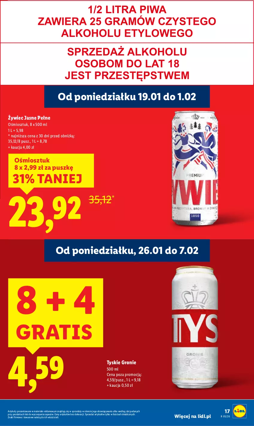 Gazetka promocyjna Lidl - GAZETKA - ważna 26.01 do 28.01.2026 - strona 17 - produkty: Gra, Tyskie