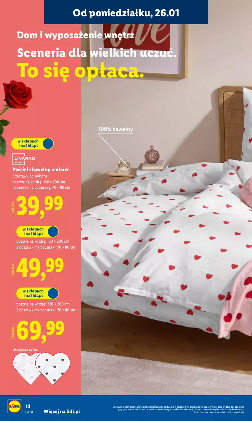 Gazetka promocyjna Lidl - GAZETKA - ważna 26.01 do 28.01.2026 - strona 18 - produkty: Kuchnia, Pościel, Poszewka