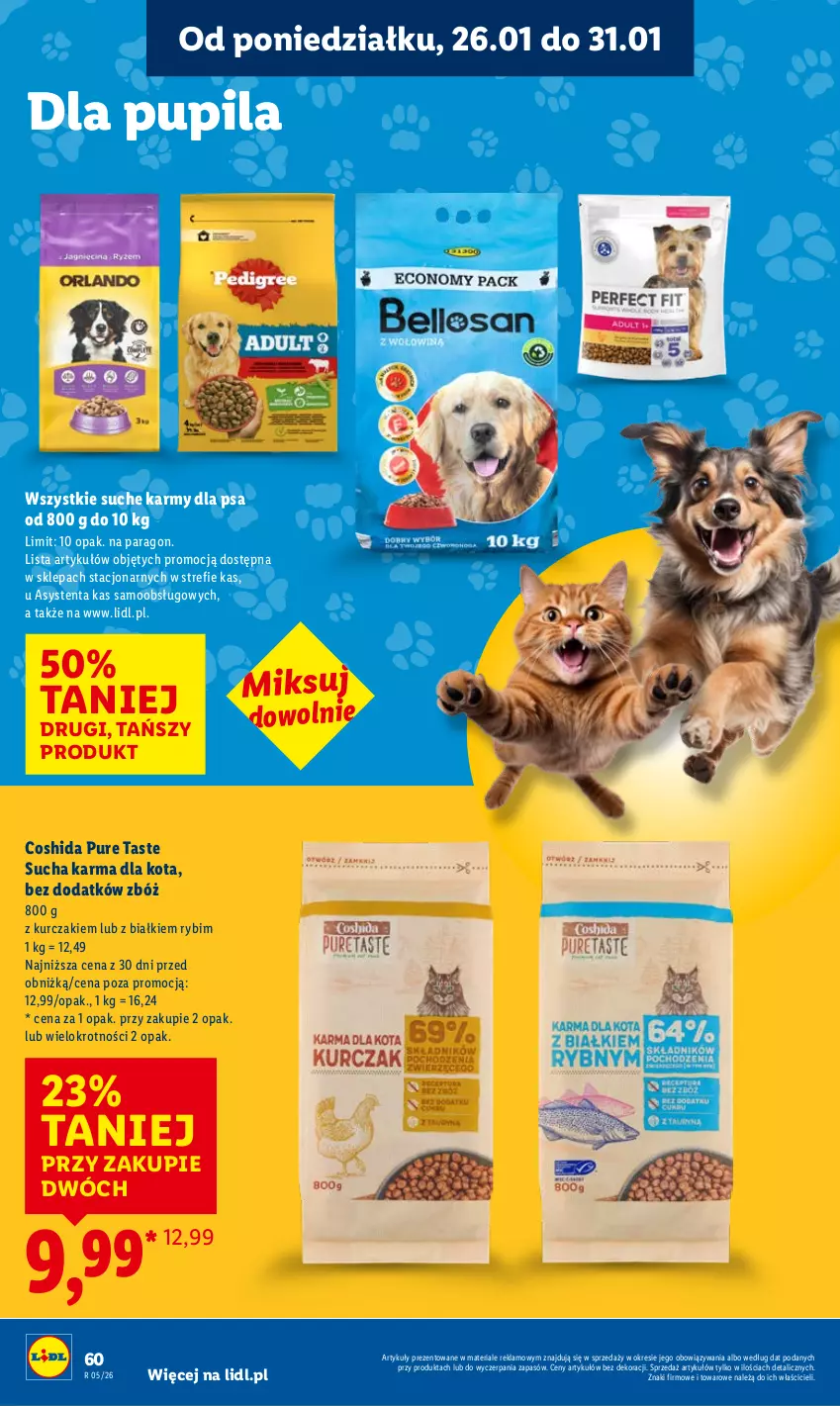 Gazetka promocyjna Lidl - GAZETKA - ważna 26.01 do 28.01.2026 - strona 60 - produkty: Kurczak, Pur, Sucha karma