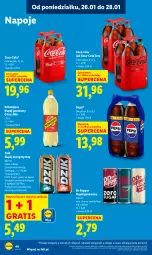 Gazetka promocyjna Lidl - GAZETKA - Gazetka - ważna od 28.01 do 28.01.2026 - strona 44 - produkty: Gin, Gra, Napój energetyczny, Coca-Cola, Napoje, Pepsi, Schweppes, Napój gazowany, Napój