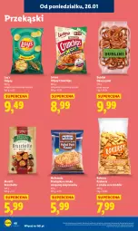 Gazetka promocyjna Lidl - GAZETKA - Gazetka - ważna od 28.01 do 28.01.2026 - strona 48 - produkty: Cheddar, Ser, Chipsy, Crunchips, Lorenz, Bruschette, Lay’s, Krakersy