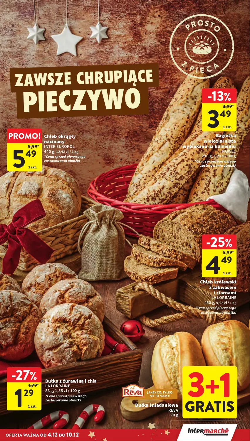 Gazetka promocyjna Intermarche - Gazeta promocyjna - ważna 04.12 do 10.12.2025 - strona 31 - produkty: Bagietka, Bułka, Chia, Chleb, Danio, Gra, Królewski, Piec, Pieczywo