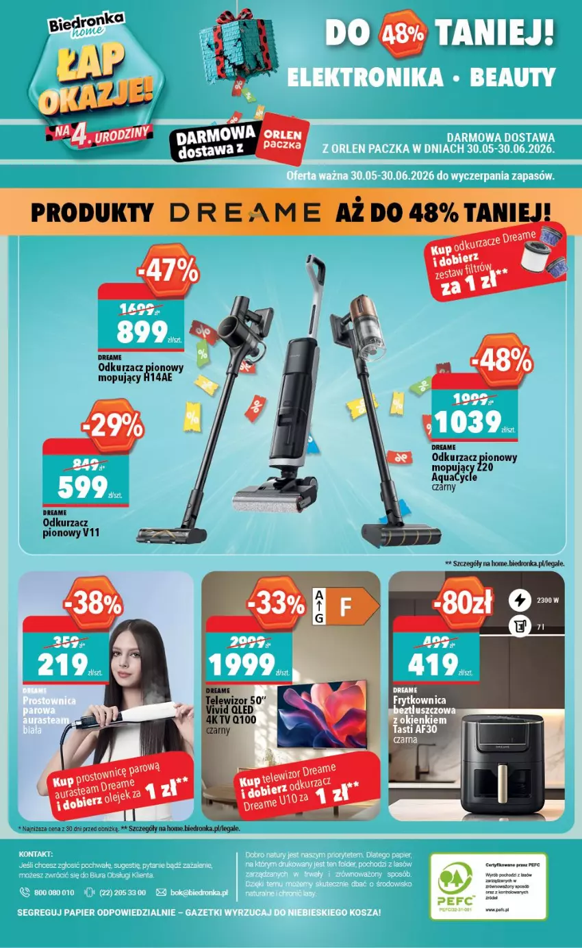 Gazetka promocyjna Biedronka - Gazetka - ważna 30.05 do 06.06.2026 - strona 11 - produkty: Mop, Odkurzacz