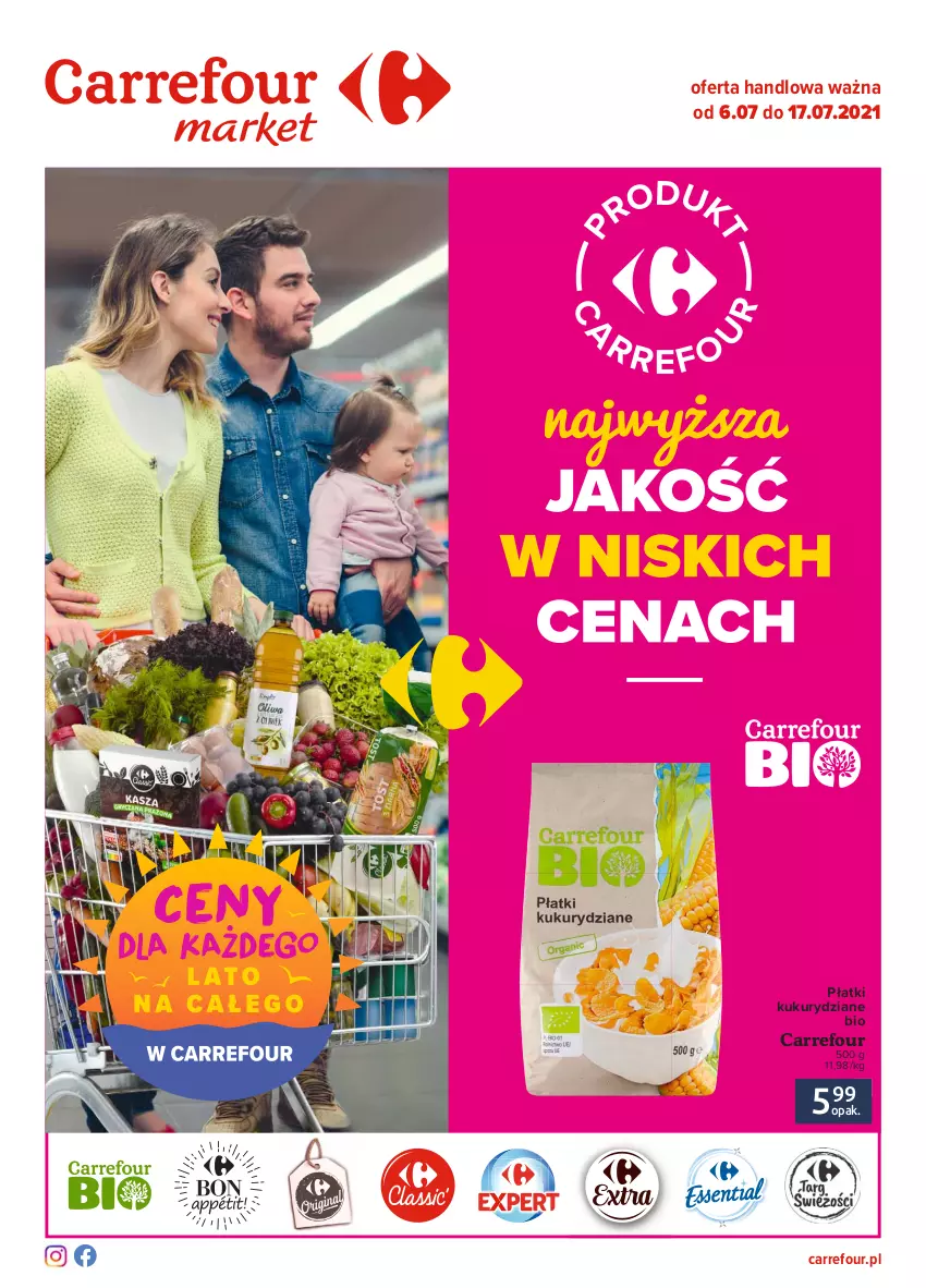 Gazetka promocyjna Carrefour - Gazetka Produkt Carrefour - ważna 05.07 do 17.07.2021 - strona 1