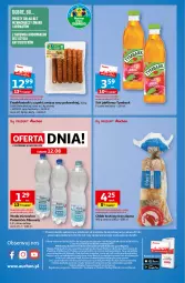 Gazetka promocyjna Auchan - Gazetka TANIE zakupy Moje Auchan - Gazetka - ważna od 16.08 do 16.08.2023 - strona 4 - produkty: Sok, Sok jabłkowy, Chleb tostowy, Tymbark, Frankfurterki, Woda mineralna, Chleb, Woda