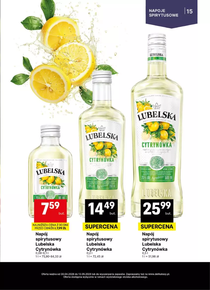 Gazetka promocyjna Delikatesy Centrum - Delibarek DC18-DC19 - ważna 30.04 do 13.05.2026 - strona 15 - produkty: Napój, Napoje, Rama