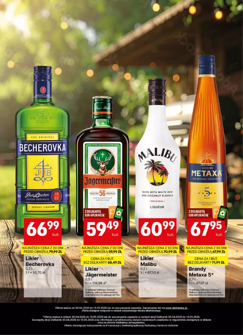 Gazetka promocyjna Delikatesy Centrum - Delibarek DC18-DC19 - ważna 30.04 do 13.05.2026 - strona 16 - produkty: Gin, Likier, Malibu, Metaxa, Orka, Rama, Rum, Tran