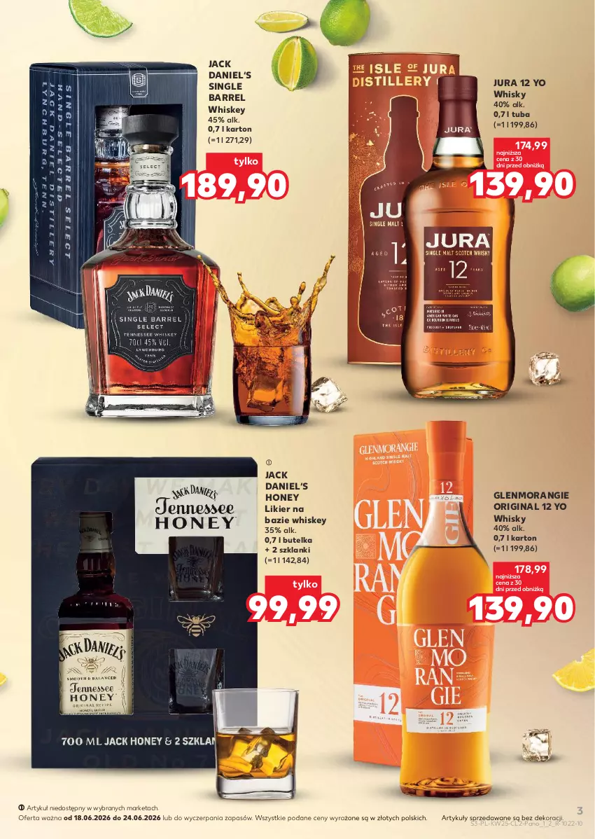 Gazetka promocyjna Kaufland - Kaufland - ważna 18.06 do 24.06.2026 - strona 3 - produkty: Gin, Lanki, Likier, Whiskey, Whisky