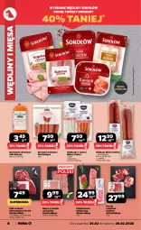 Gazetka promocyjna Netto - Od Czwartku - Gazetka - ważna od 28.02 do 28.02.2026 - strona 4 - produkty: Sok, Por, Stek wołowy, Polędwiczka wieprzowa, Sokołów, Parówki, Stek, Stół, Kotlet, Mięso z indyka, Rostbef, Kiełbasa, Mięso