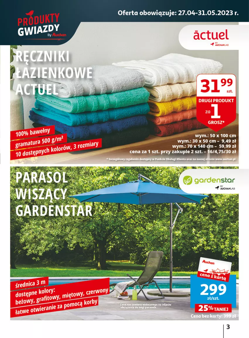 Gazetka promocyjna Auchan - Gazetka Wielkie majowe odkrycia cenowe część #3 Hipermarket Auchan - ważna 11.05 do 17.05.2023 - strona 3