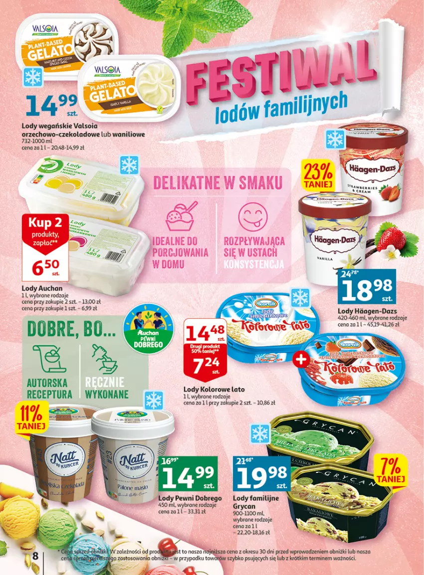 Gazetka promocyjna Auchan - Gazetka Wielkie majowe odkrycia cenowe część #3 Hipermarket Auchan - ważna 11.05 do 17.05.2023 - strona 8 - produkty: Fa, Gry, Lody, Por