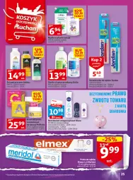 Gazetka promocyjna Auchan - Gazetka Wielkie majowe odkrycia cenowe część #3 Hipermarket Auchan - Gazetka - ważna od 17.05 do 17.05.2023 - strona 25 - produkty: Mydło w płynie, Dezodorant, Płyn micelarny, Szczoteczka do zębów, Adidas, Perfecta, Tonik, Odżywka, Mydło, Antyperspirant, Luksja, Nivea, Szczoteczka
