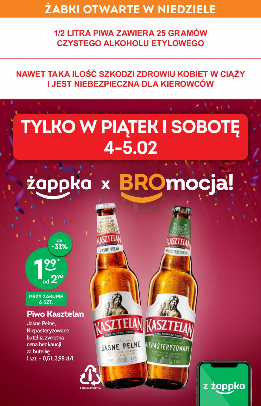 Gazetka promocyjna Żabka - ważna 02.02 do 08.02.2022 - strona 5 - produkty: Gra, Kasztelan, Piec, Piwa, Piwo